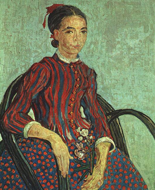 Vincent Van Gogh La Mousme, Sitting oil painting image